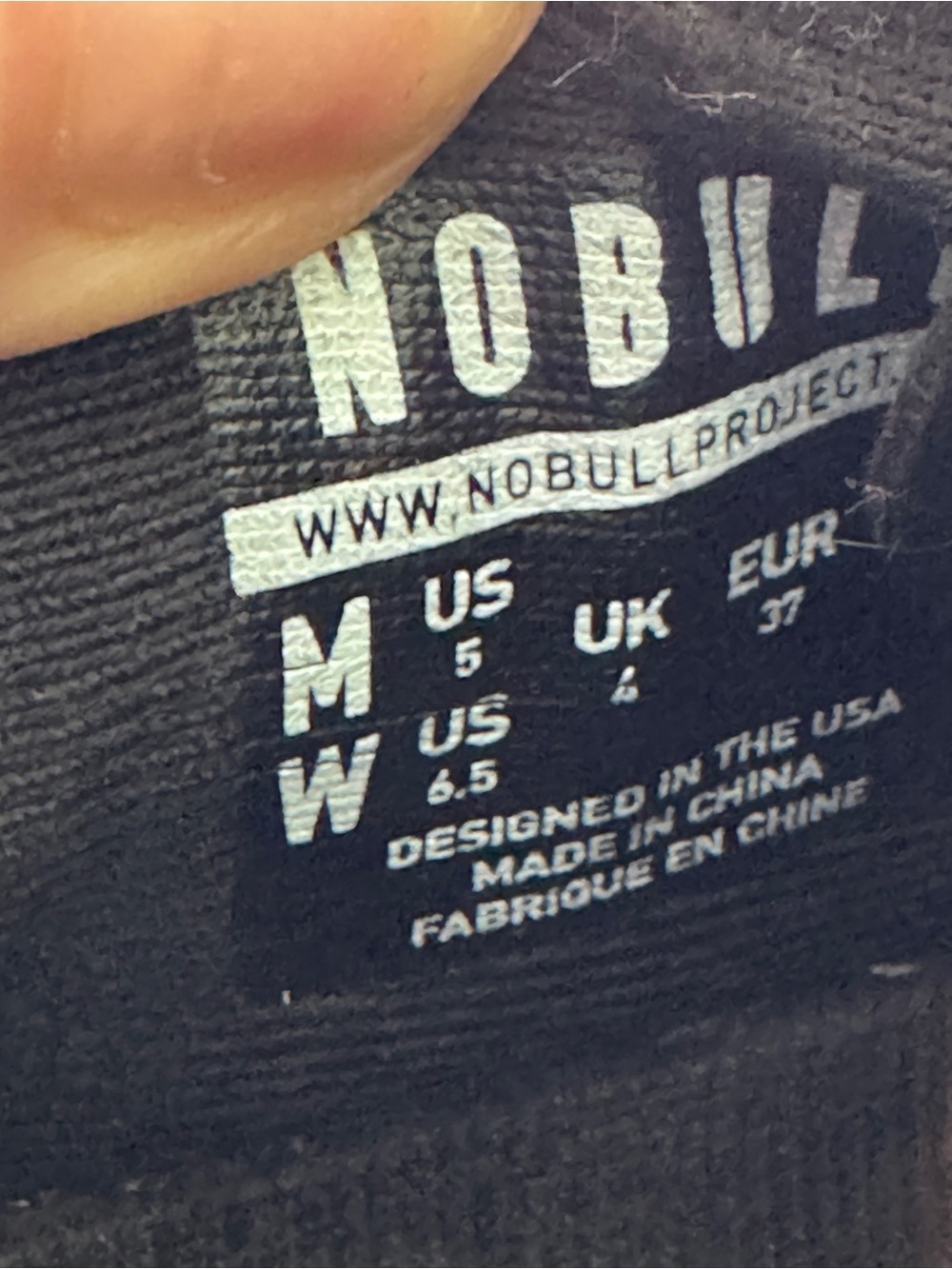 NOBULL Black Heather Light Dusty Pink Trainer Sneakers 6.5 - Picture 6 of 6